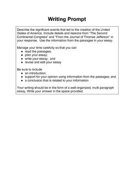 essay writing prompt