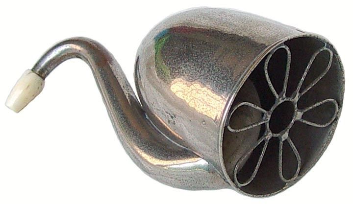 Antique Hearing Aid 1860 Ear Trumpet Silver With Ivory Earpiece Antique Hearing Aid 1860 Ear Trumpet