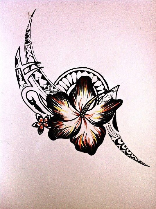 an image of a flower on the back of a tattoo flash card that is being displayed