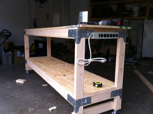 11 Best Workbenches Images On Pinterest Woodworking Work How To Build A Heavy Duty Workbench