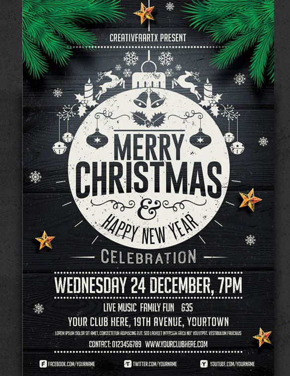 christmas flyer free