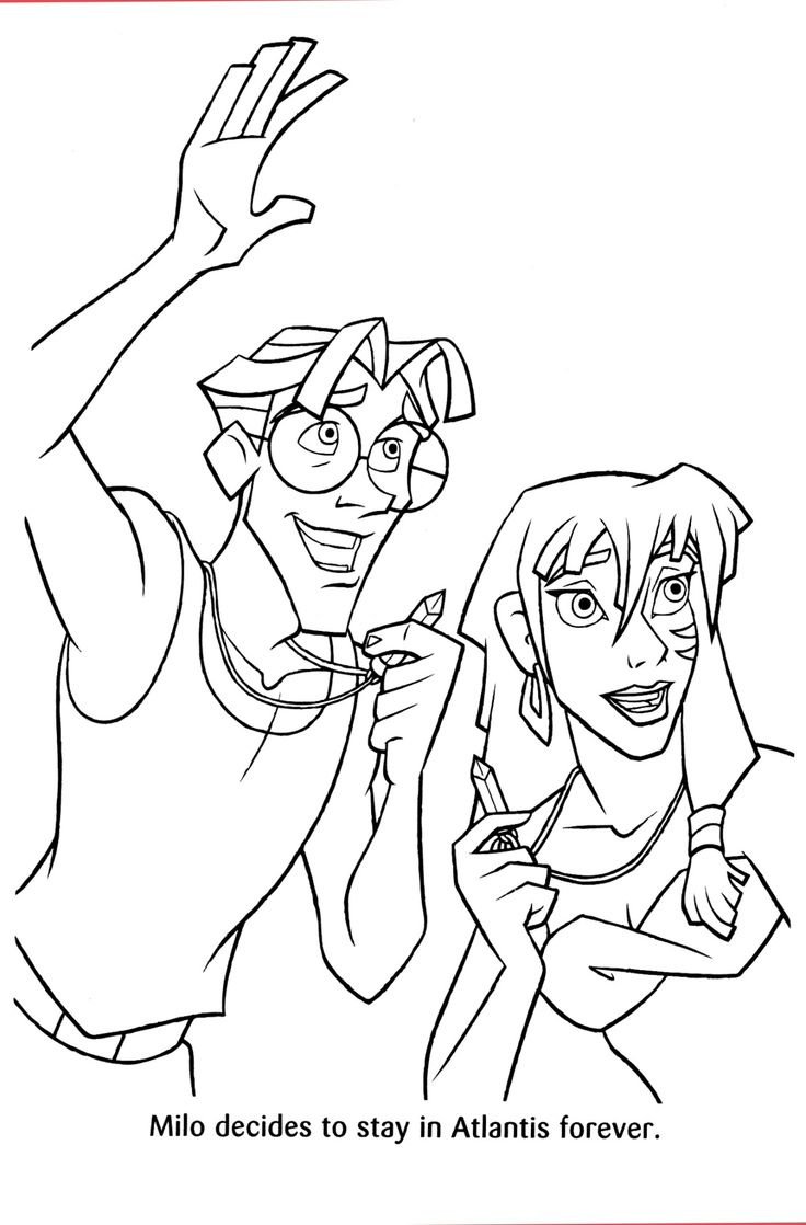 Kida Atlantis For Kids Printable Free Coloring Pages - Coloring Pages