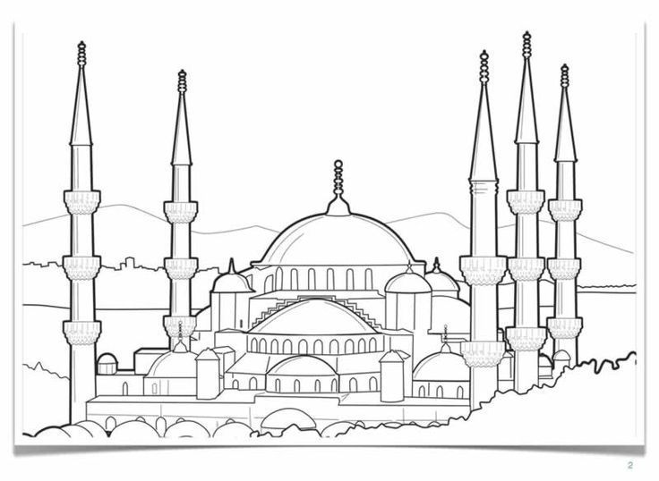 Collection of Landmarks Around The World Coloring Pages - A landmark is a fam...