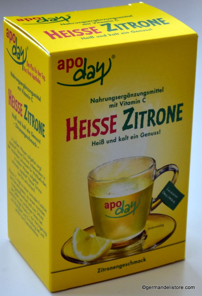 Apoday Heisse Zitrone Hot Lemon Vitamin C 10 Pack Lemon Vitamin C Vegan Nutrition Company Meals