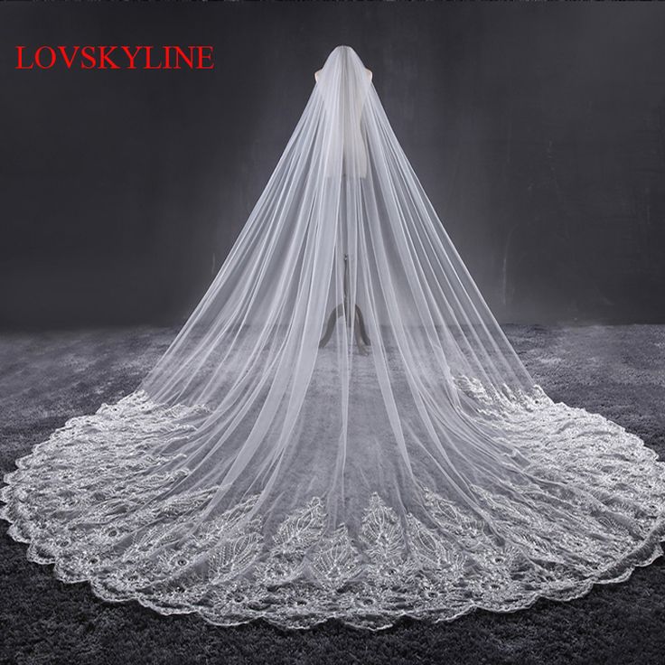 88 Best Wedding Accessories Images On Pinterest Cathedral Wedding Veil Quality Directly From China Bridal Suppliers 3 2m Meter Ivory Veils Long Lace Edge