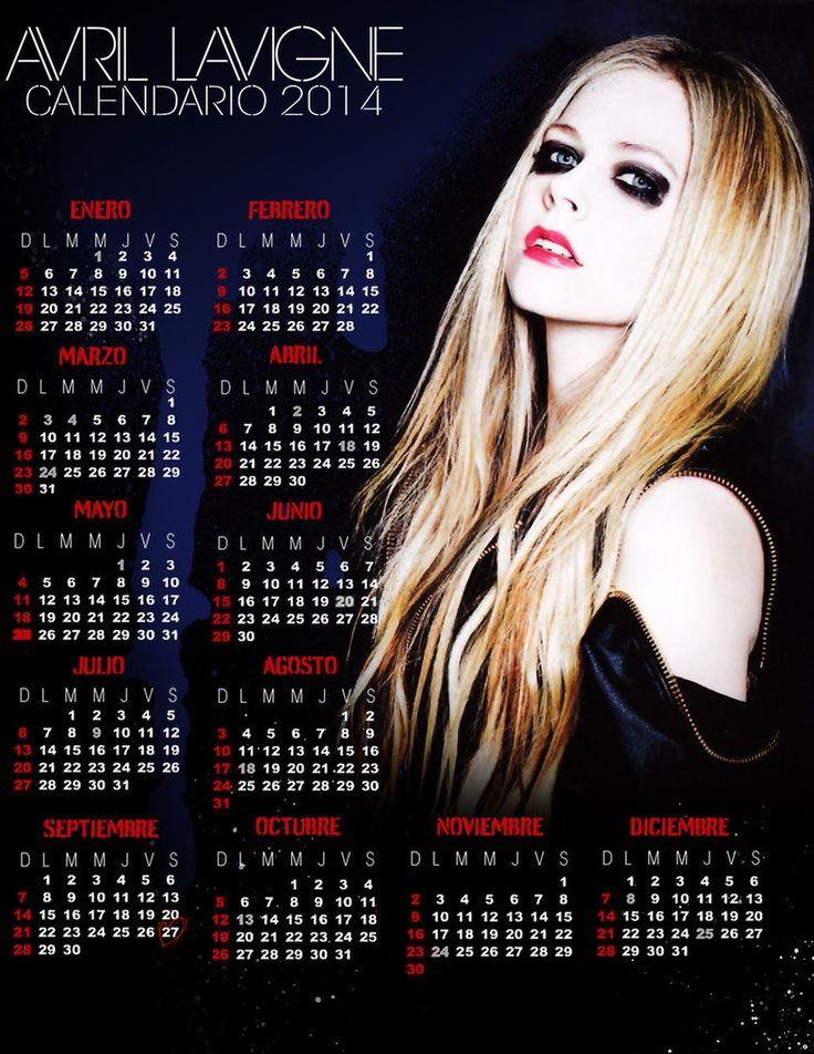 Avril Lavigne 2014 Calendar Pictures HD Wallpapers Store Avril