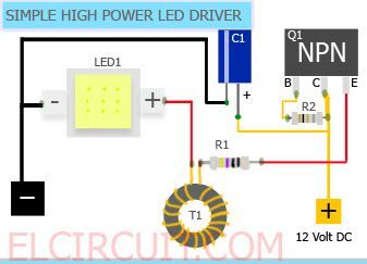simple 10w high power led driver circuit 10w 12v easy led powersimple 10w high power led driver circuit 10w 12v easy led power led, electronics, diy electronics