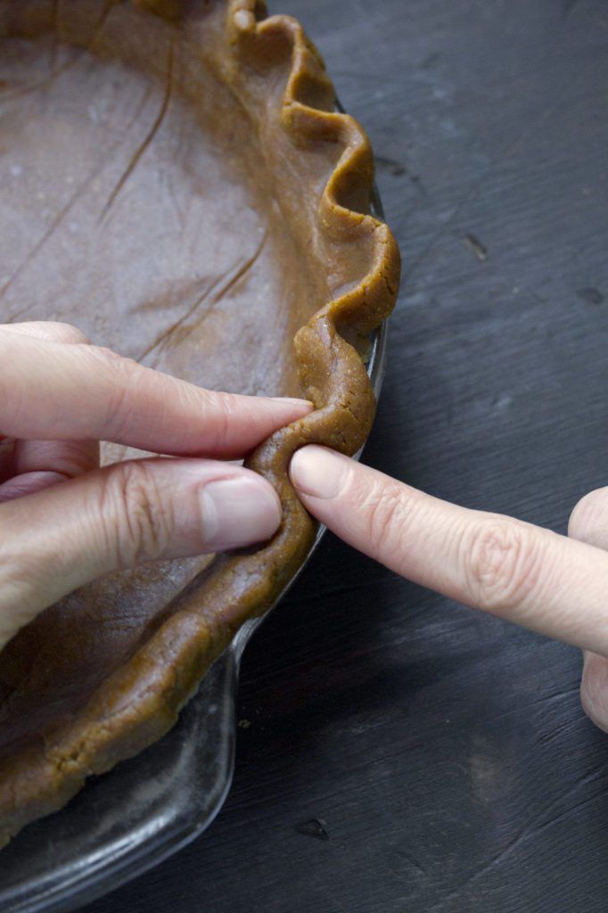 Sweet Potato Pie With A Gingerbread Crust and Pecan Streusel
