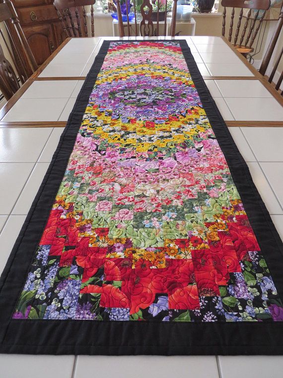 Fall Floral Quilted Runner