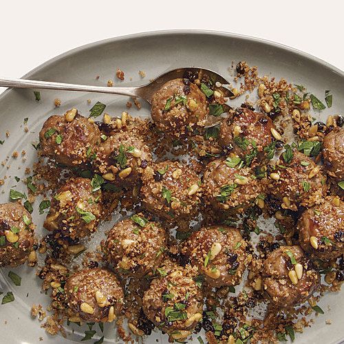 SweetandSour Meatballs with Pine Nuts and Currants SweetandSour Meatballs with Pine Nuts and Currants