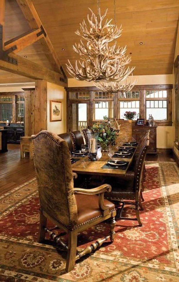 50 Amazing Rustic Dining Room Design Ideas SWEETYHOMEE Rustic