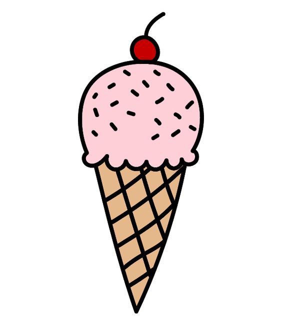 How to Draw Cute Ice Cream Easy