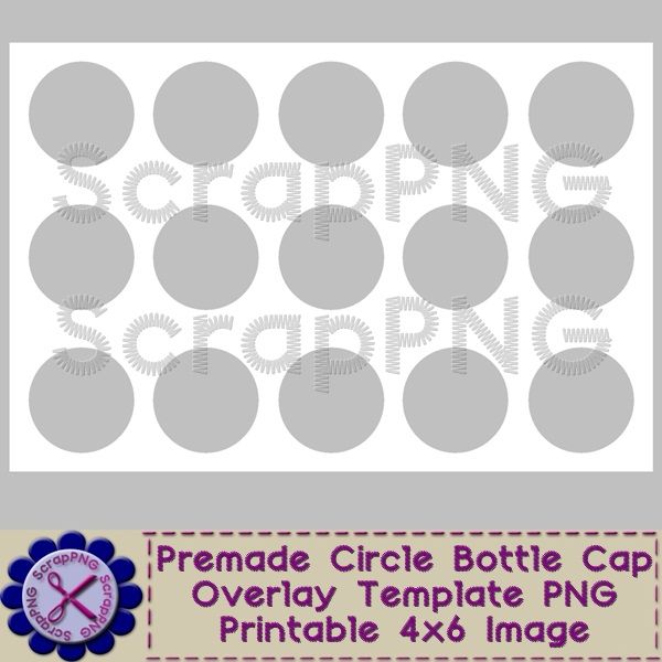 Bottle Cap Template Perfect Circle Printable 4x6 Digital Sheet - circle template Bottle Cap Template Perfect Circle Printable 4x6 Digital Sheet - circle template