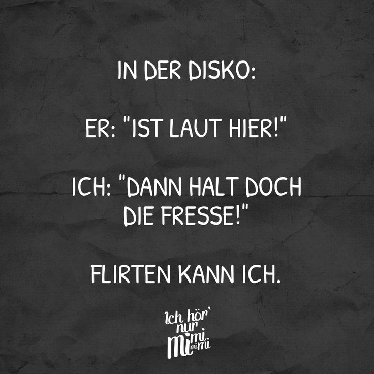 Flirten kann er