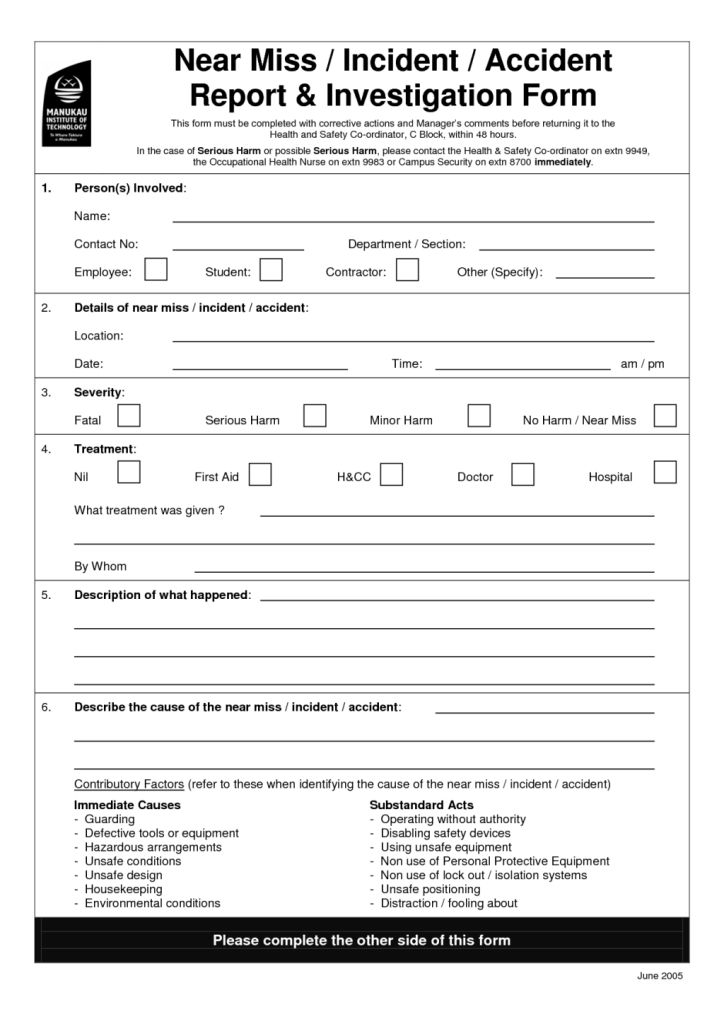 sample near miss report template incident investigations how to check a chest x ray