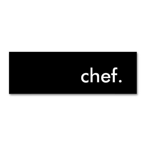chef business cards