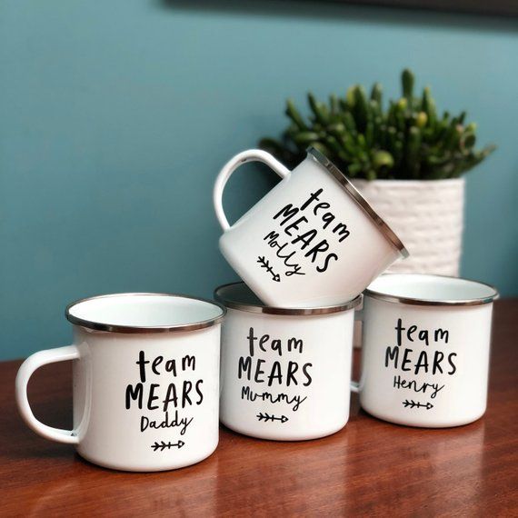 Personalised Enamel Mug Cup Drink Tea Coffee Add your name Free!