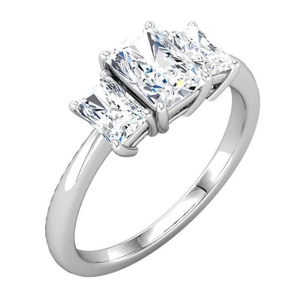 54 Best Affordable Engagement Rings Under 1 500 Images On Pinterest Three Stone Emerald Diamond Engagement Ring