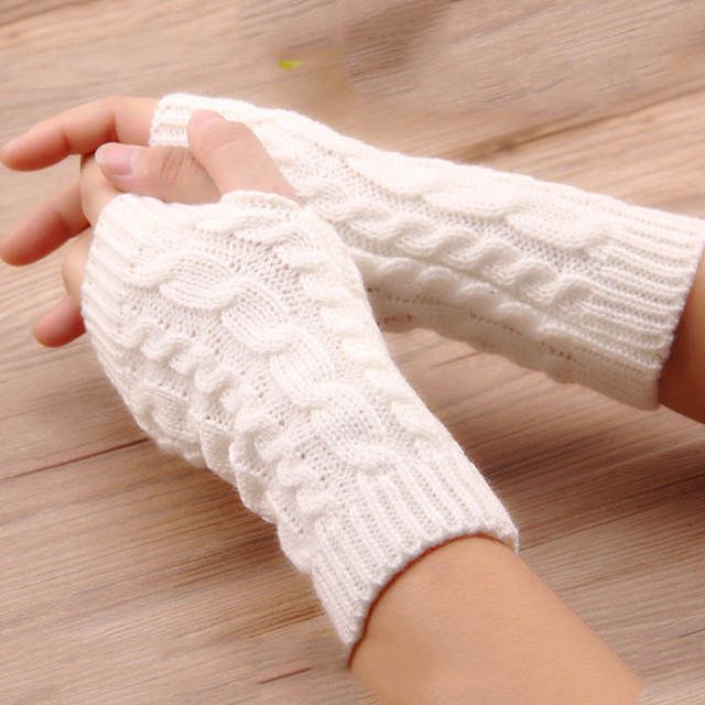 Guantes Elegantes Para Mujer Guantes De Invierno Para Mujer Guantes De Ganchillo Guantes De Lana D Guantes Elegantes Mitones Sin Dedos Calentadores De Brazo