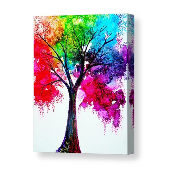 Rainbow Tree Canvas Print Rainbow Tree Canvas Print