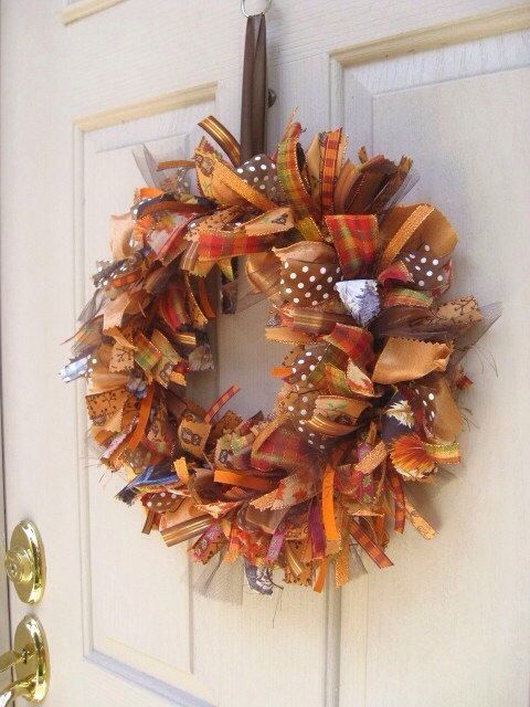 25 unique fall ribbon wreath ideas on pinterest burlap christmas tulle wreath instructions