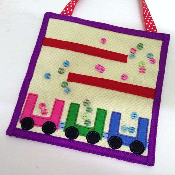 Match Colors Quiet Tablet. Matching color quiet book page. Maze Game, Travel Toy...