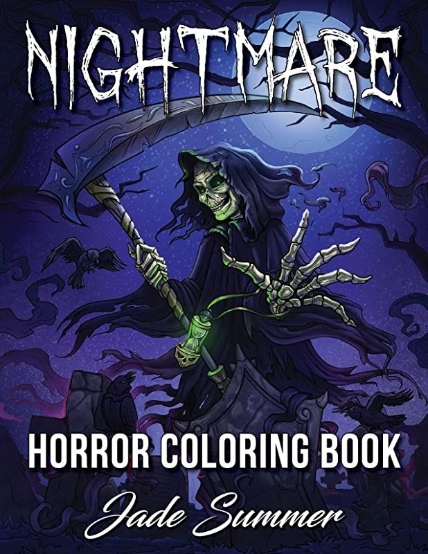 Download Pdf Nightmare A Horror Coloring Book With Terrifying Monsters Evil Women Dark Fantasy Creatures