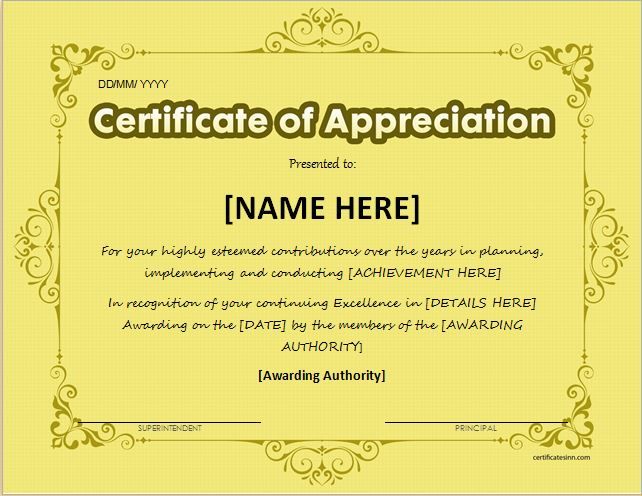 133 best Certificates images on Pinterest Award certificates - certificate of appreciation template for word 133 best Certificates images on Pinterest Award certificates - certificate of appreciation template for word