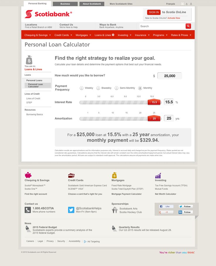 Loan calculator