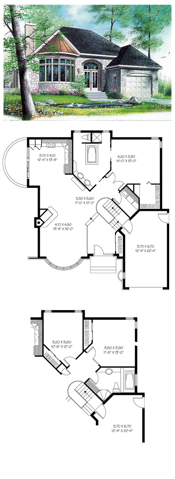 House Plans With Two Family Rooms Part - 20: European Victorian House Plan 65084 House Plans With Two Family Rooms Part - 20: European Victorian House Plan 65084