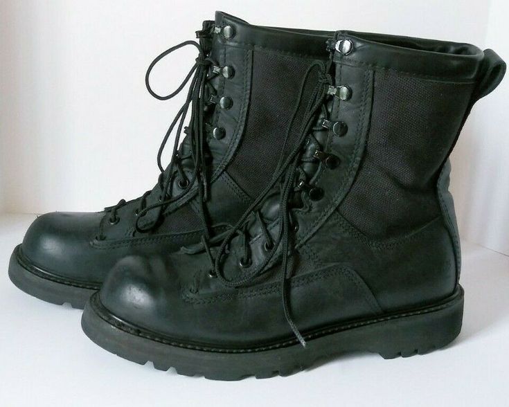 Bates Mens Black Military Police Boots Vibram Sole GORE-TEX Men's 11R # ...