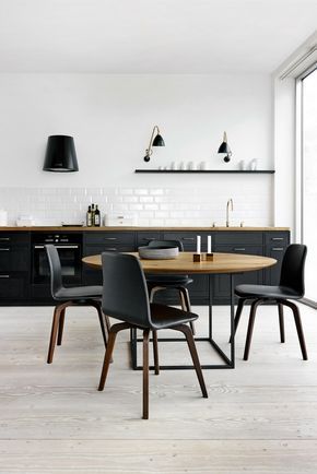 Die besten 25+ schwarze Küchen Ideen auf Pinterest Marine - küche u form mit insel Die besten 25+ schwarze Küchen Ideen auf Pinterest Marine - küche u form mit insel