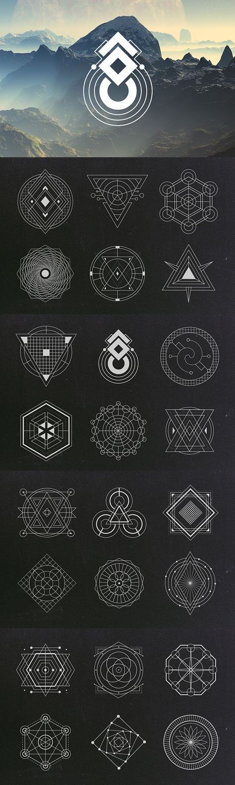 Vectores más famosos de la geometría sagrada o Sacred Geometry...: