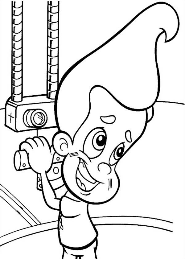 Jimmy Neutron In A Submarine Coloring Pages Bulk Color