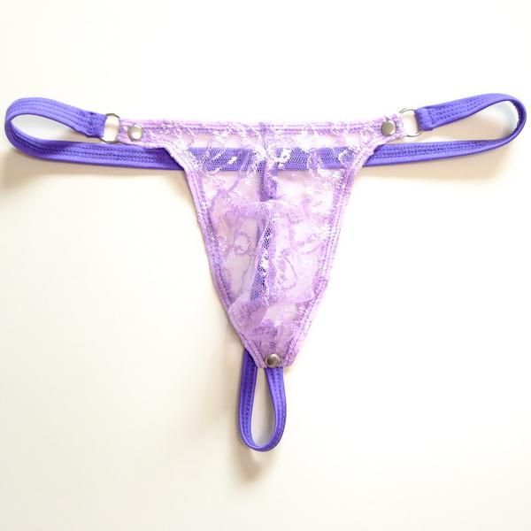 Men/'s Mesh Tanga Thongs U Convex Underwear Bikini T Briefs Bulge Pouch T-back