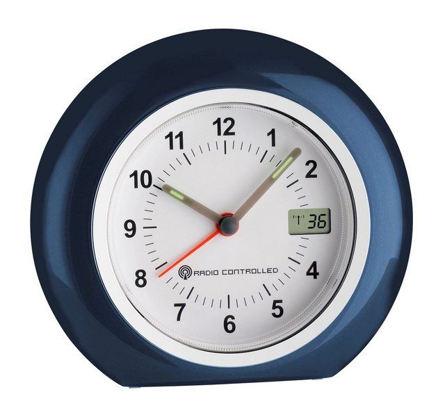 Bresser MyTime Funk Wanduhr 30 cm Thermometer Hygrometer weiß-schwarz