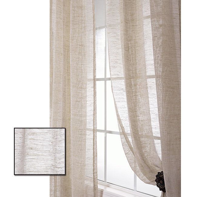 Exclusive Fabrics Linen Open Weave Natural 96 Inch Sheer Curtain Exclusive Fabrics Linen Open Weave Natural 96 Inch Sheer Curtain Panel Ping The Best Deals On Curtains Living Room In 2019