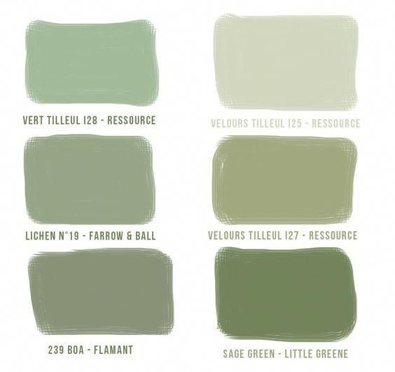 Vert olive â€¢ Les Bons DÃ©tails #greenBedroom | House paint exterior grey