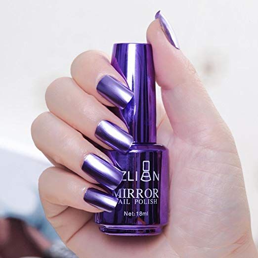 Amazon Com Enjocho Mirror Nail Polish 18ml Metallic Nail Polish
