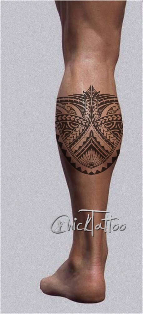 polynesian style calf tattoo design tattoos pinterest polynesian style calf tattoo design tattoos pinterest