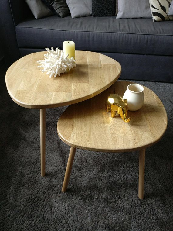 Discover The Ruben Low Nesting Tables In Teak And Metal From Indonesia Practical And Stylish They With Images Coffee Table Luxury Living Room Decor Mahogany Coffee Table
