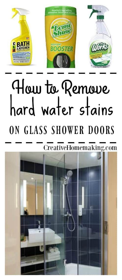 Removing Hard Water Stains And Deposits On Glass - Cleaning Glass Shower Door Removing Hard Water Stains And Deposits On Glass - Cleaning Glass Shower Door