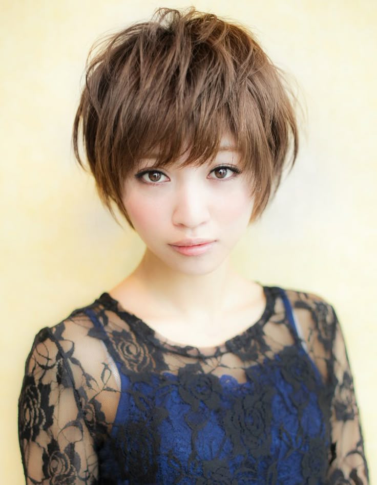Housewife short hair asian