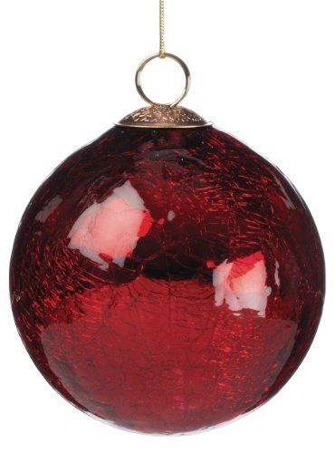 red crackle glass ball ornament 4 quot price 12 95 http christmas crackle