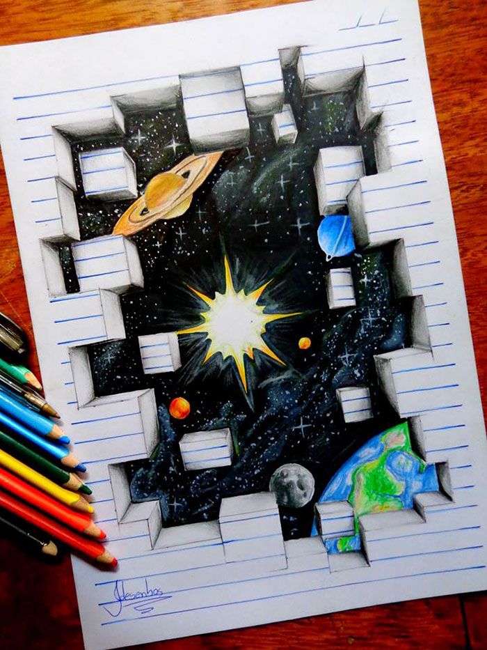 Trabalho criativo desenhos