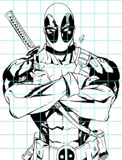 Mr. MintArt: Superhero grid drawing | Drawing cartoon characters ...