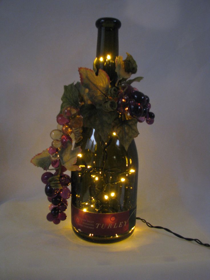 134 best Wine Bottle Lighting images on Pinterest
