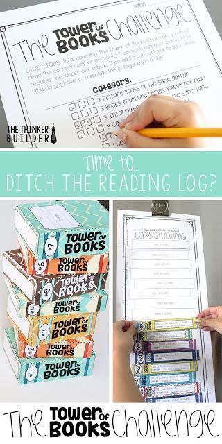 The Tower of Books Challenge is an independent reading challenge, great for a summer reading assignment or to replace that hum-drum reading log your students dread. An engaging format and tons of options! Read more about it in this blog post by The Thinke