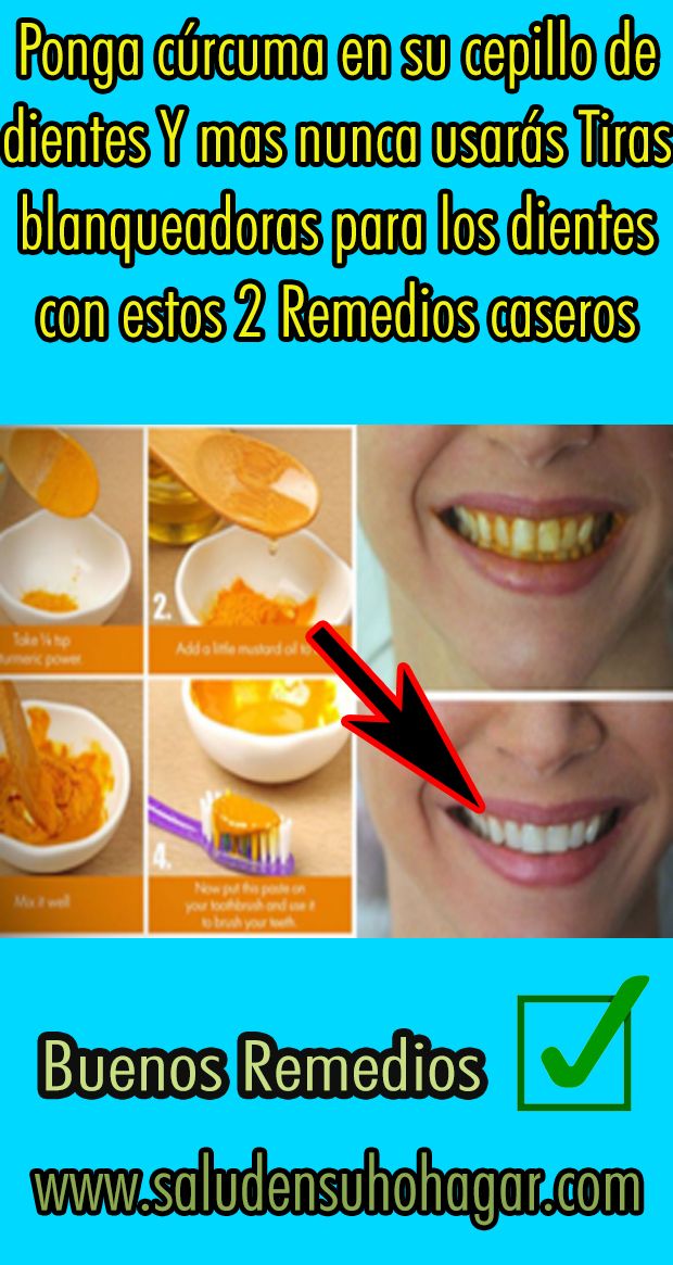 Ponga Cúrcuma En Su Cepillo De Dientes Y Mas Nunca Usarás Tiras Blanqueadoras Para Los Dientes Con E Dental Beauty Hacks Beauty Skin