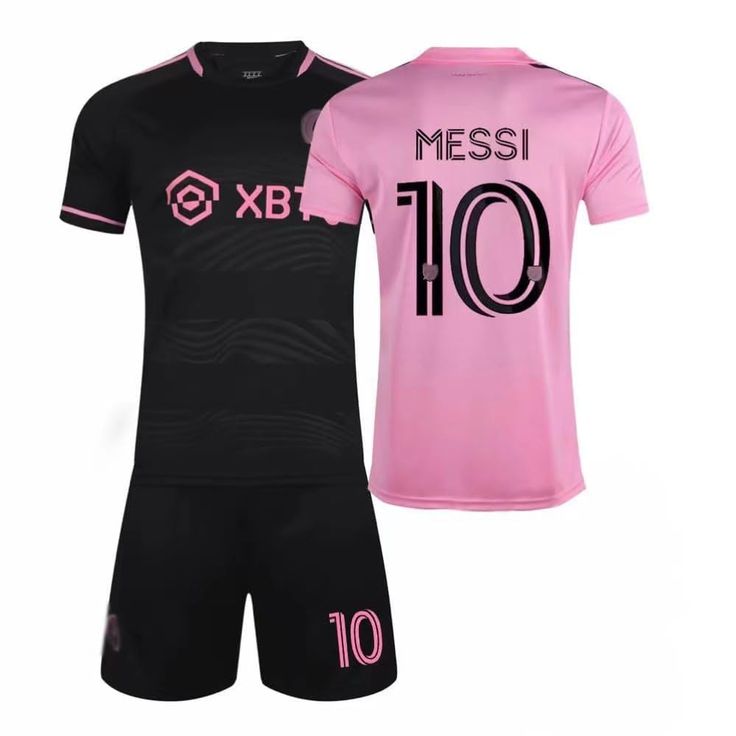 Miami Me_s_s_i Jersey For Kids Kids Soccer Jersey Youth for Boys Girls